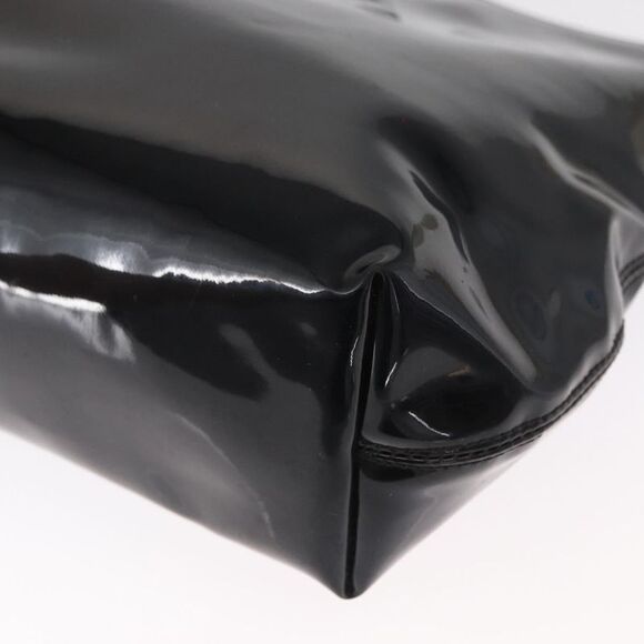 Celine Circle Logo Handbag Patent Leather Black Patent_Leather Handbag - Picture 12 of 16